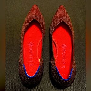 Rothy's Point in Berry Lattice stitch size 9